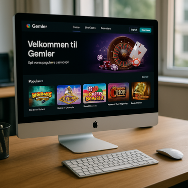 Gemler Casino - Desktop Platform Interface - Modern Design